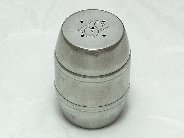 カシワ　タル型　調味料缶　塩
